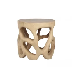 Stolik kawowy SUAR 50 cm drewno suar naturalne