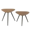 Stolik kawowy UDINE set 2 drewno teak