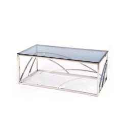 Stolik kawowy UNIVERSE 120 cm srebrny