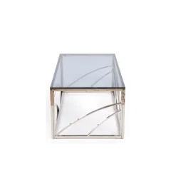 Stolik kawowy UNIVERSE 120 cm srebrny