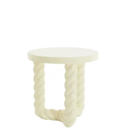 Stolik kawowy VALLEJO 46 cm kremowy