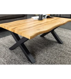 Stolik kawowy WILD 90 cm wygląd naturalnego dębu