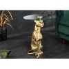 Stolik kawowy WILDLIFE PANTHER 60 cm antyczne złoto