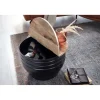 Stolik kawowy WOHNLING 60 cm drewno mango naturalny czarny