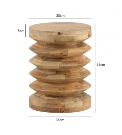 Stolik kawowy WOHNLING 35 cm drewno mango