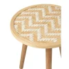 Stolik kawowy ZIGZAK set 3 rattan