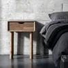 Stolik nocny AMY 55 cm drewno kauczuk