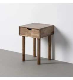 Stolik nocny AMY 55 cm drewno kauczuk
