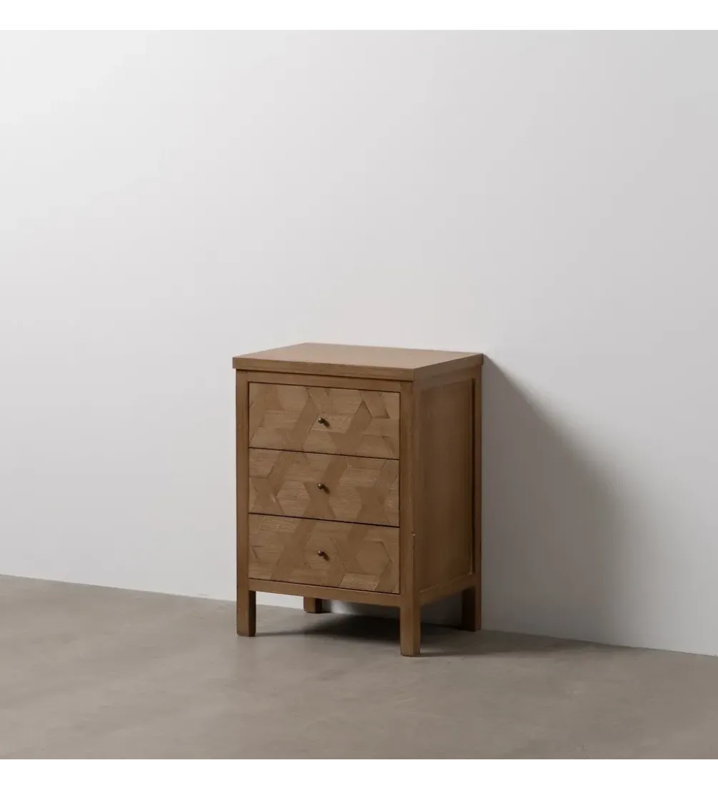 Stolik nocny BRAYAN 66 cm naturalny