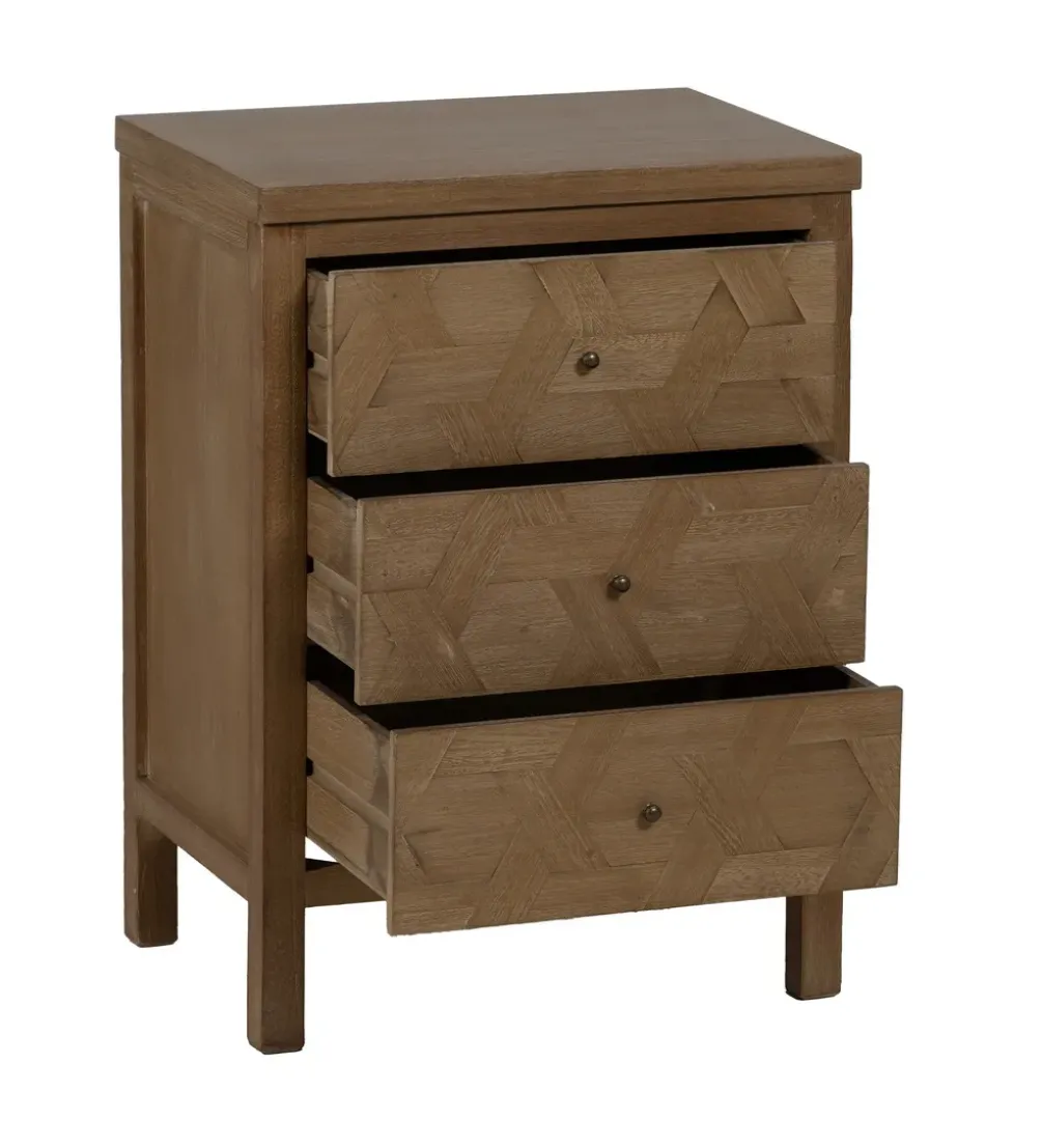 Stolik nocny BRAYAN 66 cm naturalny