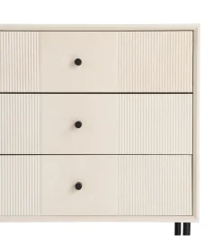 Stolik nocny ENTARADA 61 cm kremowy