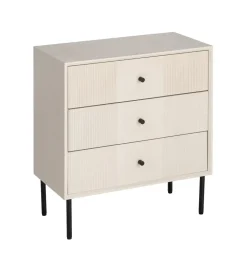 Stolik nocny ENTARADA 61 cm kremowy