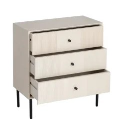 Stolik nocny ENTARADA 61 cm kremowy