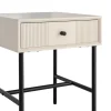 Stolik nocny ENTARADA 40 cm kremowy