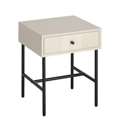 Stolik nocny ENTARADA 40 cm kremowy