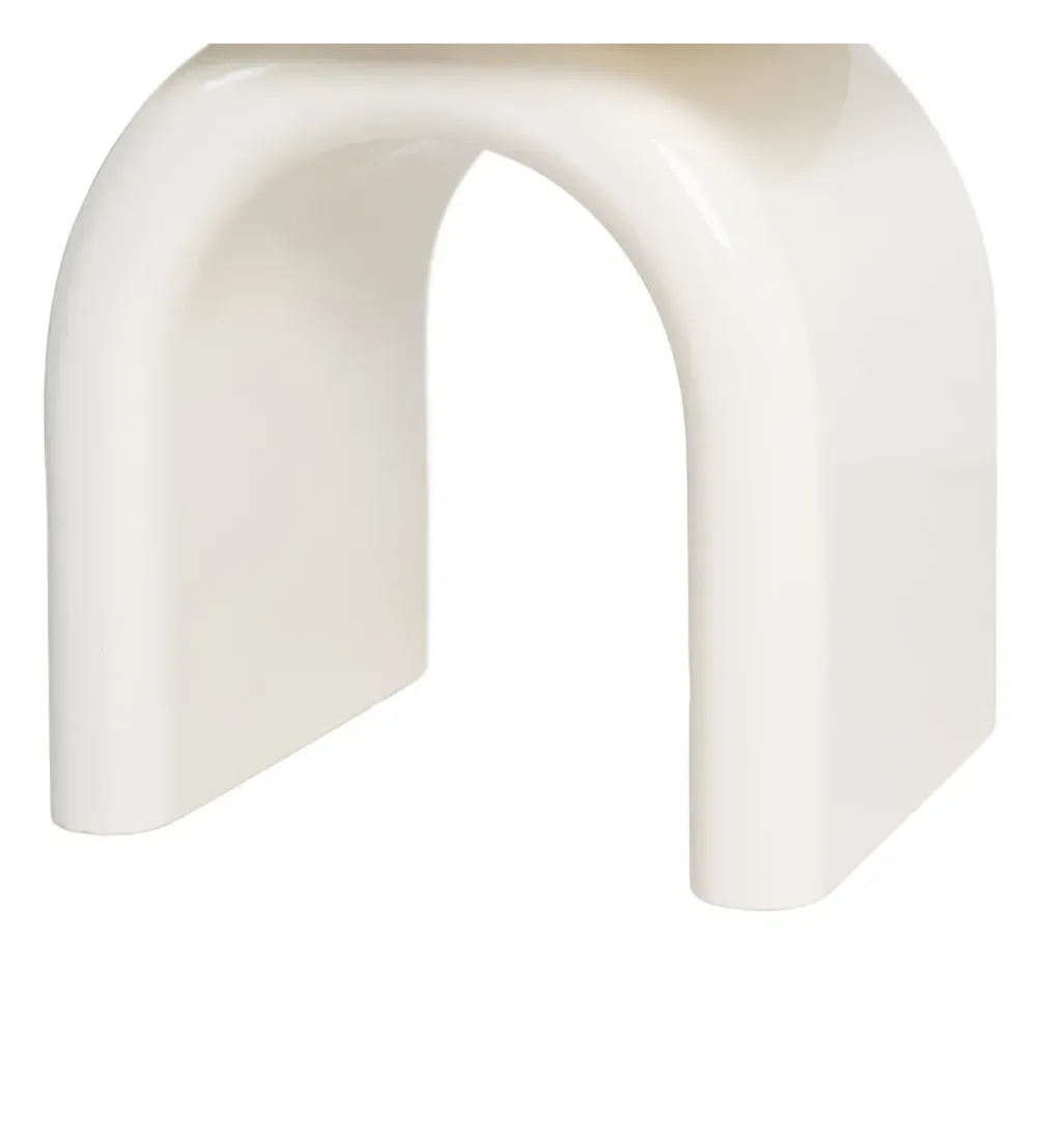 Stolik nocny LACADO 57 cm kremowy