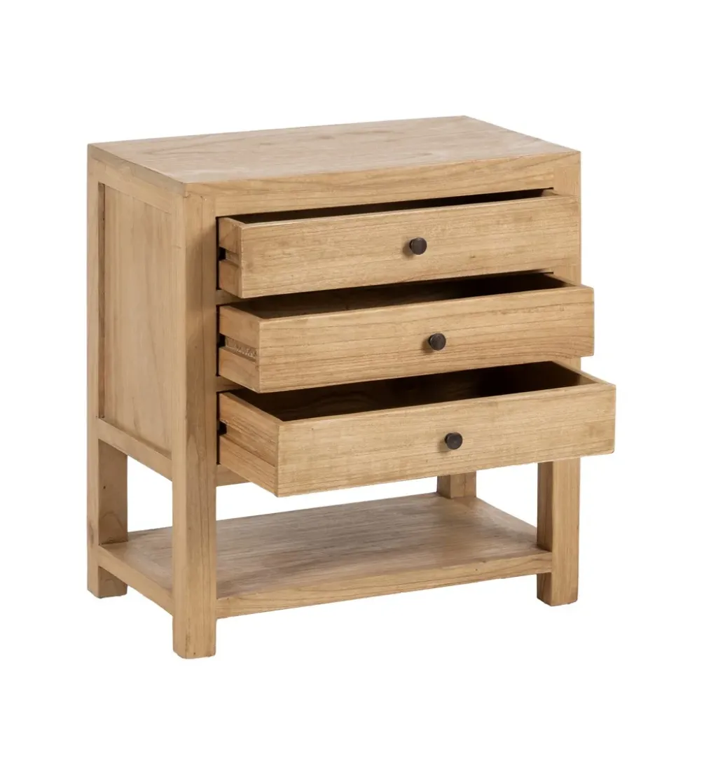 Stolik nocny MEGANY 65 cm drewno mindi
