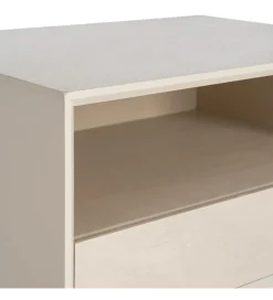 Stolik nocny MESTARONY 50 cm kremowa półka otwarta