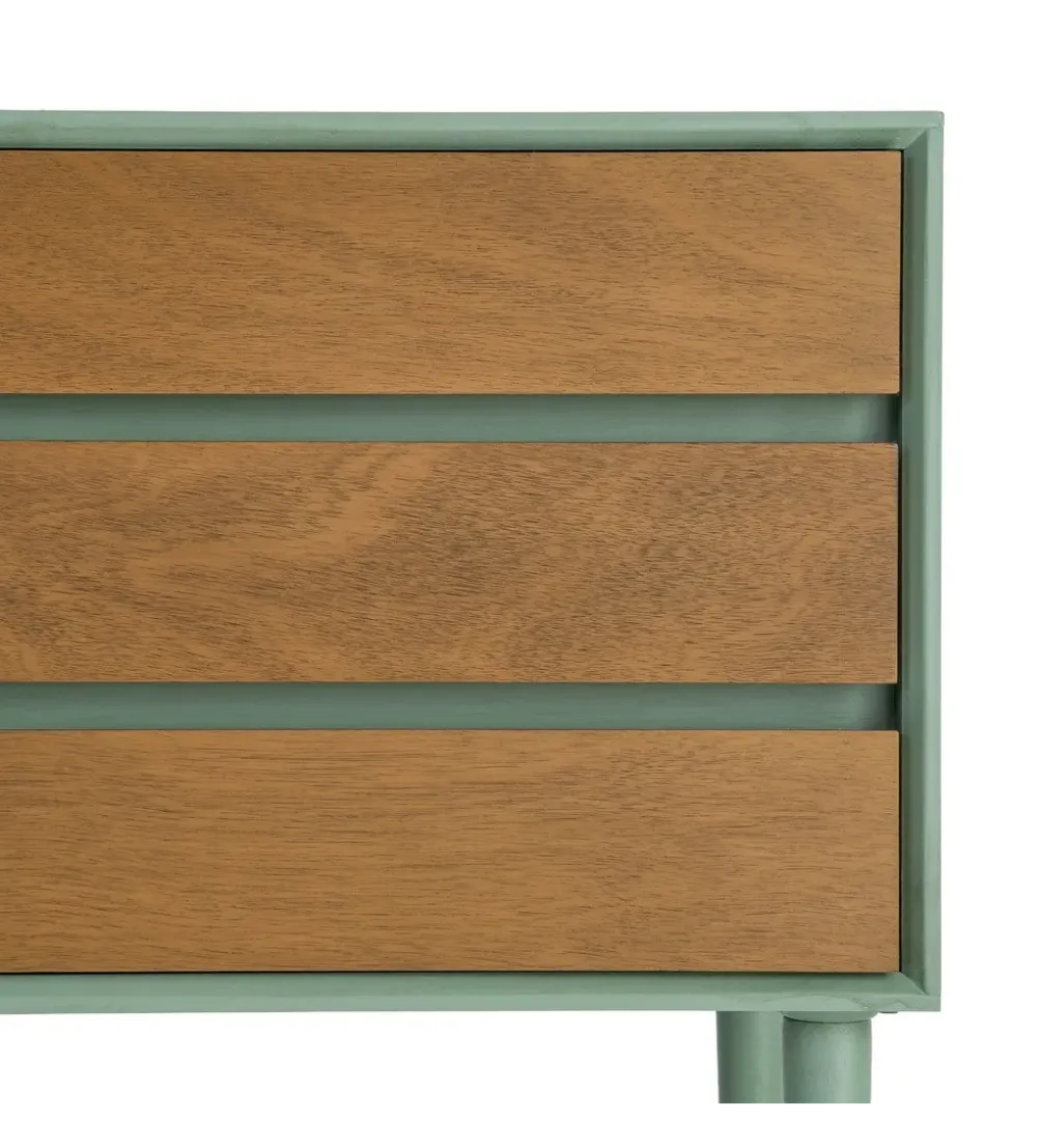 Stolik nocny MESTARONY 62 cm naturalny zielony