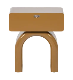 Stolik nocny ZOREL 40 cm miodowy żółty