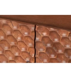 Stolik pod TV ADLON 200 cm drewno mango wzór 3D