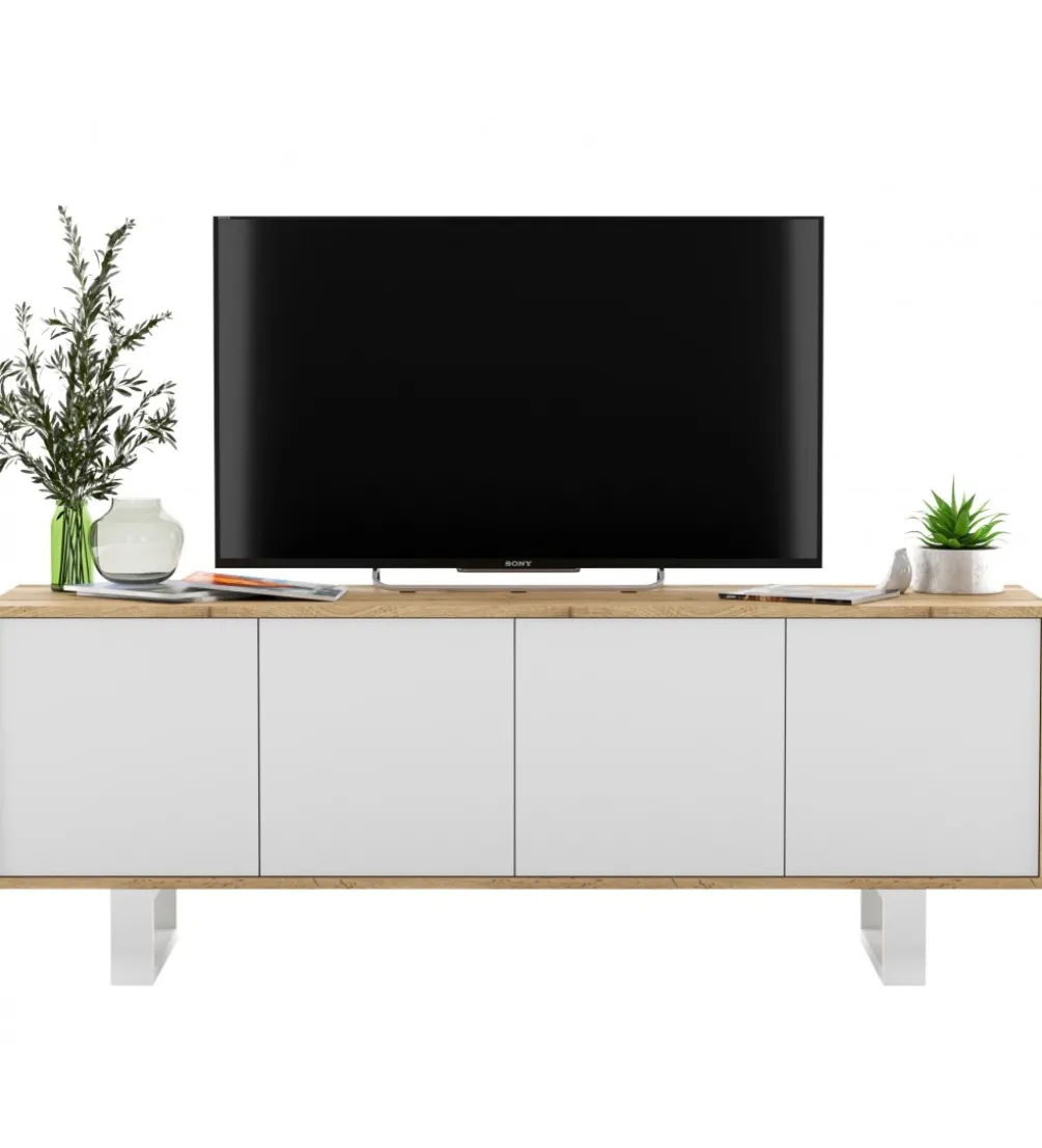Stolik pod Tv Apollo B II 150 cm biały
