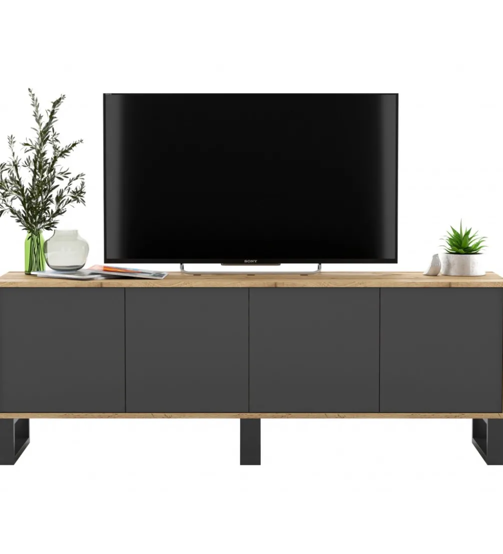 Stolik pod Tv Apollo B III 150 cm antracytowy