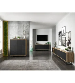 Stolik pod Tv Apollo III 150 cm antracytowy