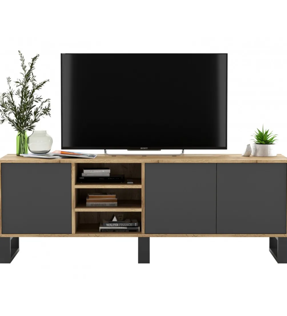 Stolik pod Tv Apollo III 150 cm antracytowy