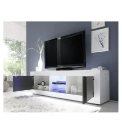 Stolik pod TV BASIC 180 cm biały
