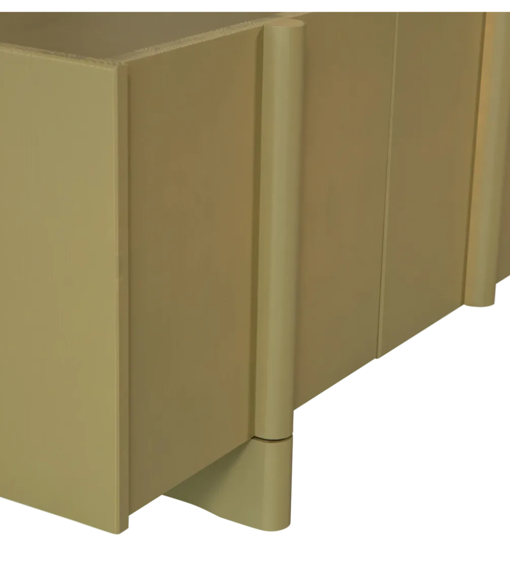 Stolik pod TV BASU 200 cm drewno sosny moss