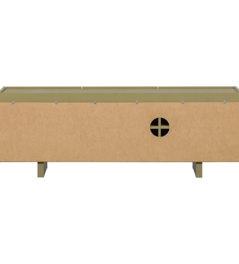 Stolik pod TV BASU 152 cm drewno sosny moss
