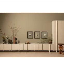 Stolik pod TV BASU 200 cm drewno sosny dust