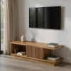 Stolik pod TV BELLAMONTE 135 cm drewno teak