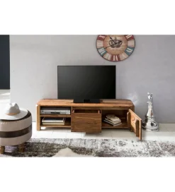 Stolik pod TV BOHA 140 cm drewno sheesham