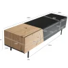 Stolik pod TV BONNA 150 cm czarna z optyką dębu