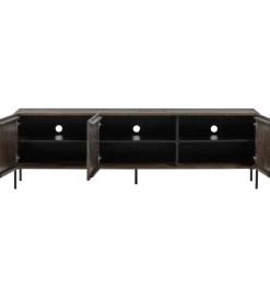 Stolik pod TV BONO 180 cm drewno jesion ciemny brązowy