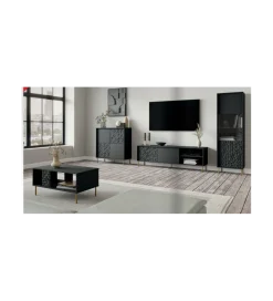 Stolik pod TV BULLET 180 cm czarny