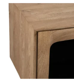 Stolik pod TV BURNIE drewno mango