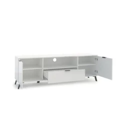 Stolik pod TV CASABLANCA 180 cm biały Z Dodatkiem Klon Pero
