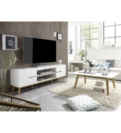 Stolik pod TV CERVO biały