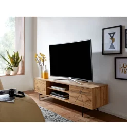 Stolik pod TV COMBRE 160 cm w kolorze dąb