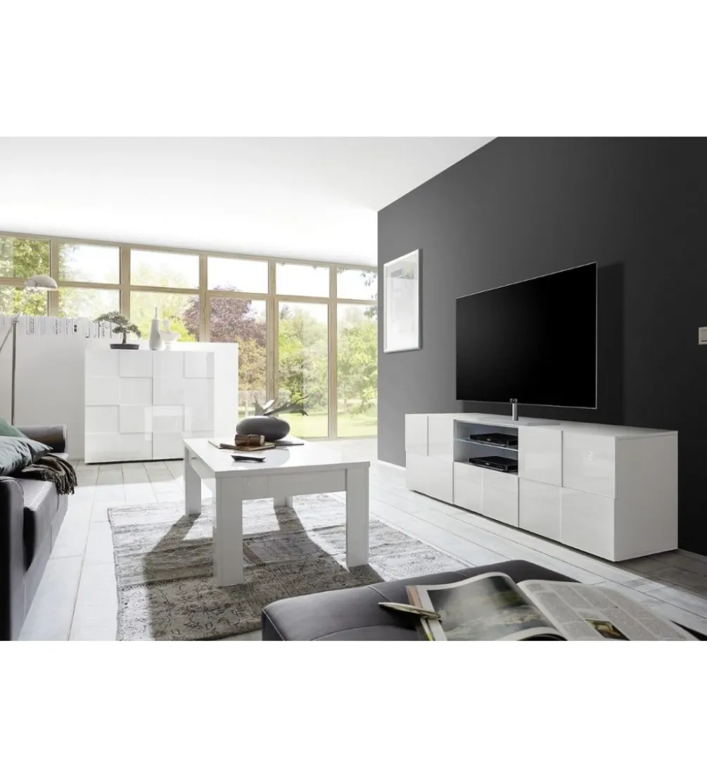 Stolik pod TV DAMA 180 cm biały