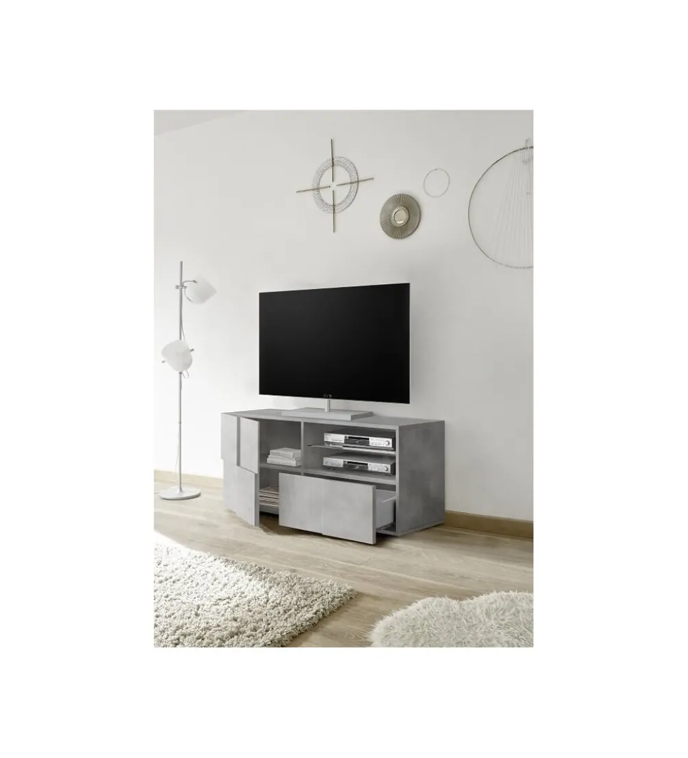 Stolik Pod TV DAMA 122 Cm w optyce betonu