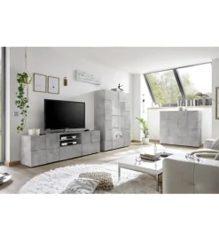 Stolik pod TV DAMA 181 cm w optyce betonu