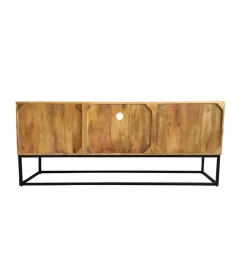 Stolik pod TV DAVIDE Scorpion 160 Cm drewno mango brąz