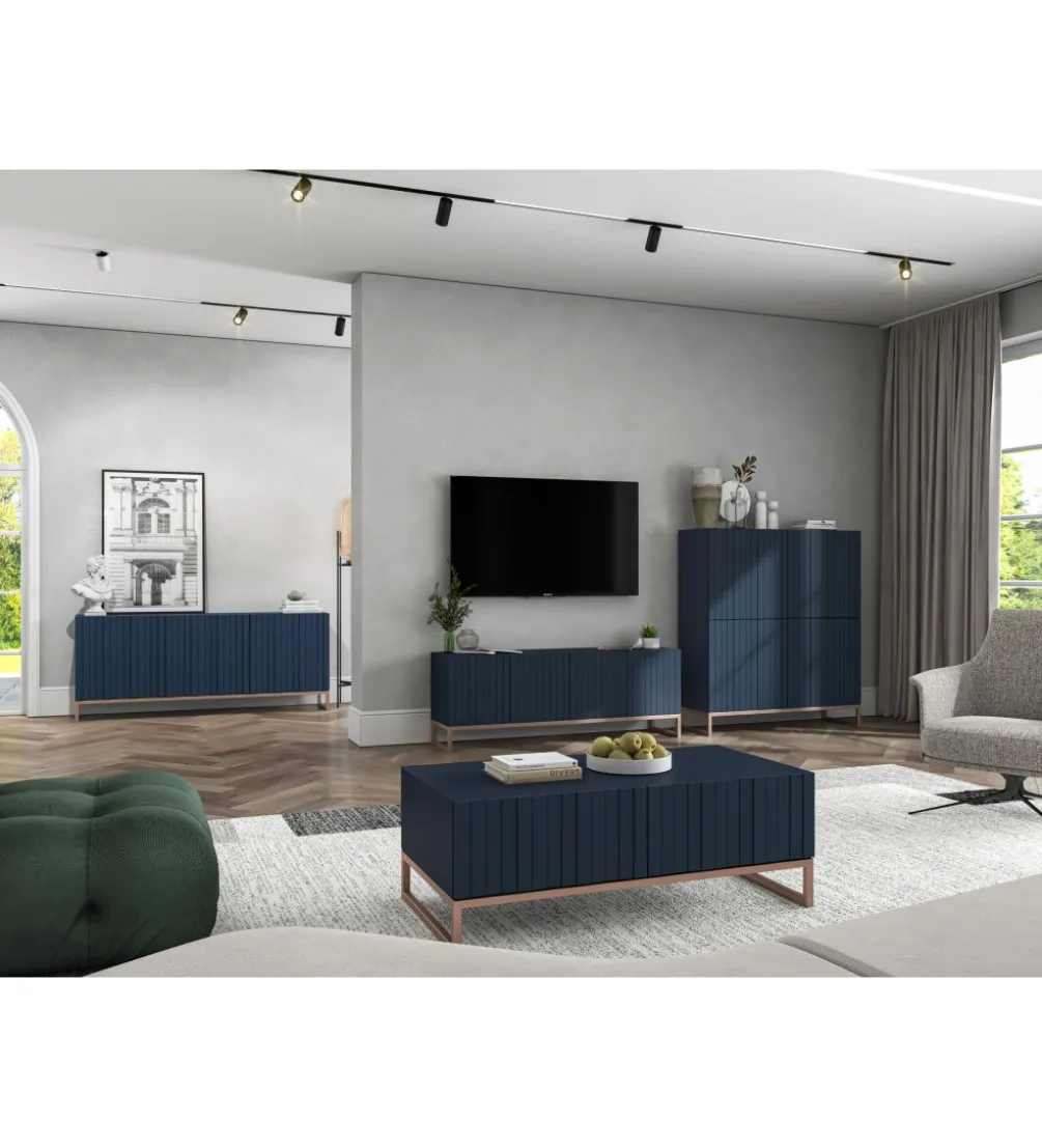 Stolik pod Tv ELPIS 150 cm granatowy