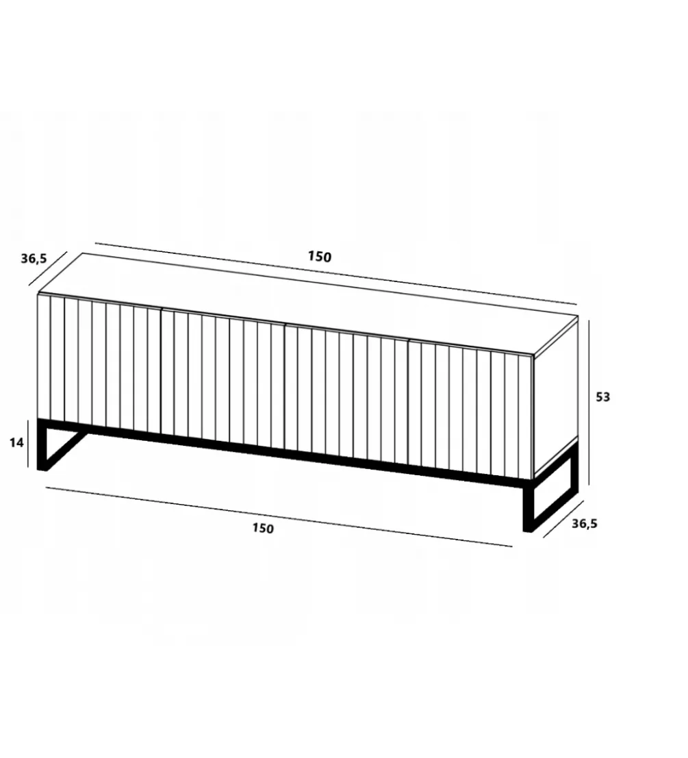 Stolik pod Tv ELPIS 150 cm granatowy