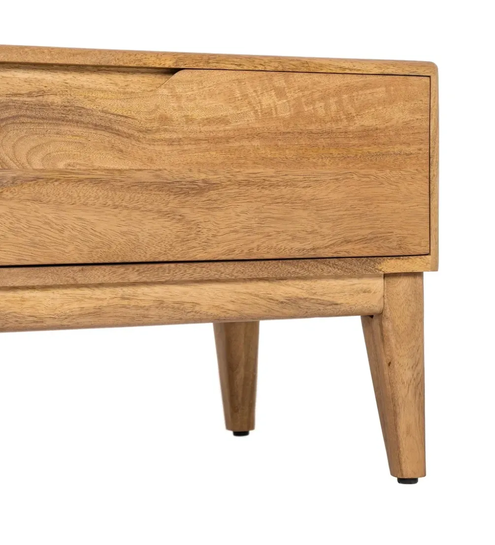 Stolik pod TV GALT 160 cm drewno mango naturalny niższy