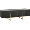 Stolik pod TV GATSBY 160 cm drewno mango czarna